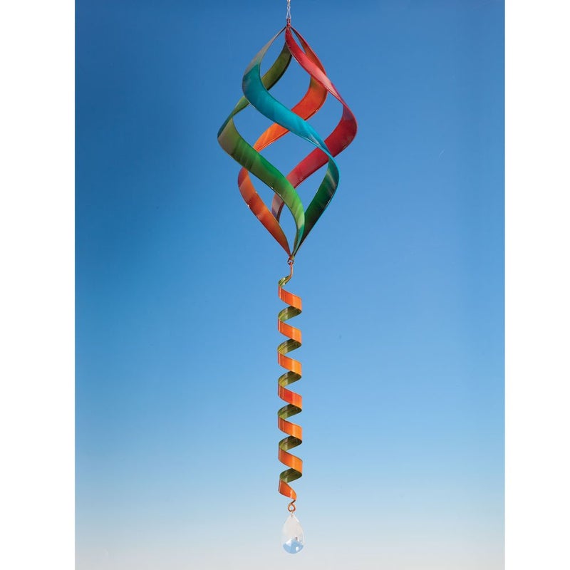 Bits and Pieces - Rainbow Enameled Wind Spinner - Garden Decoration - Image 3